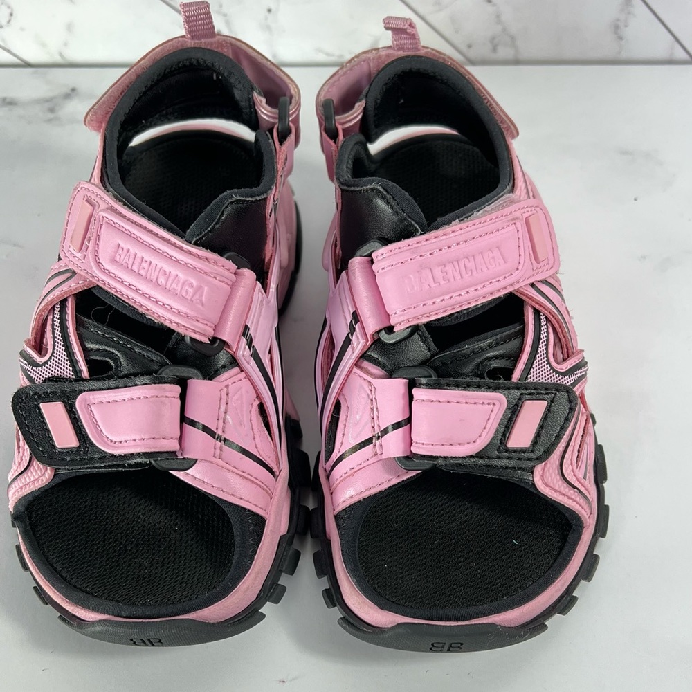 Balenciaga kids Pink & Black sandals (like new)